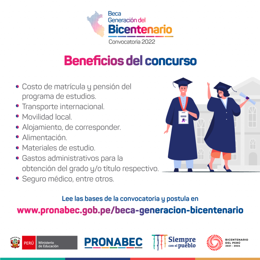 Beca-Generación-del-Bicentario-2022-Beneficios