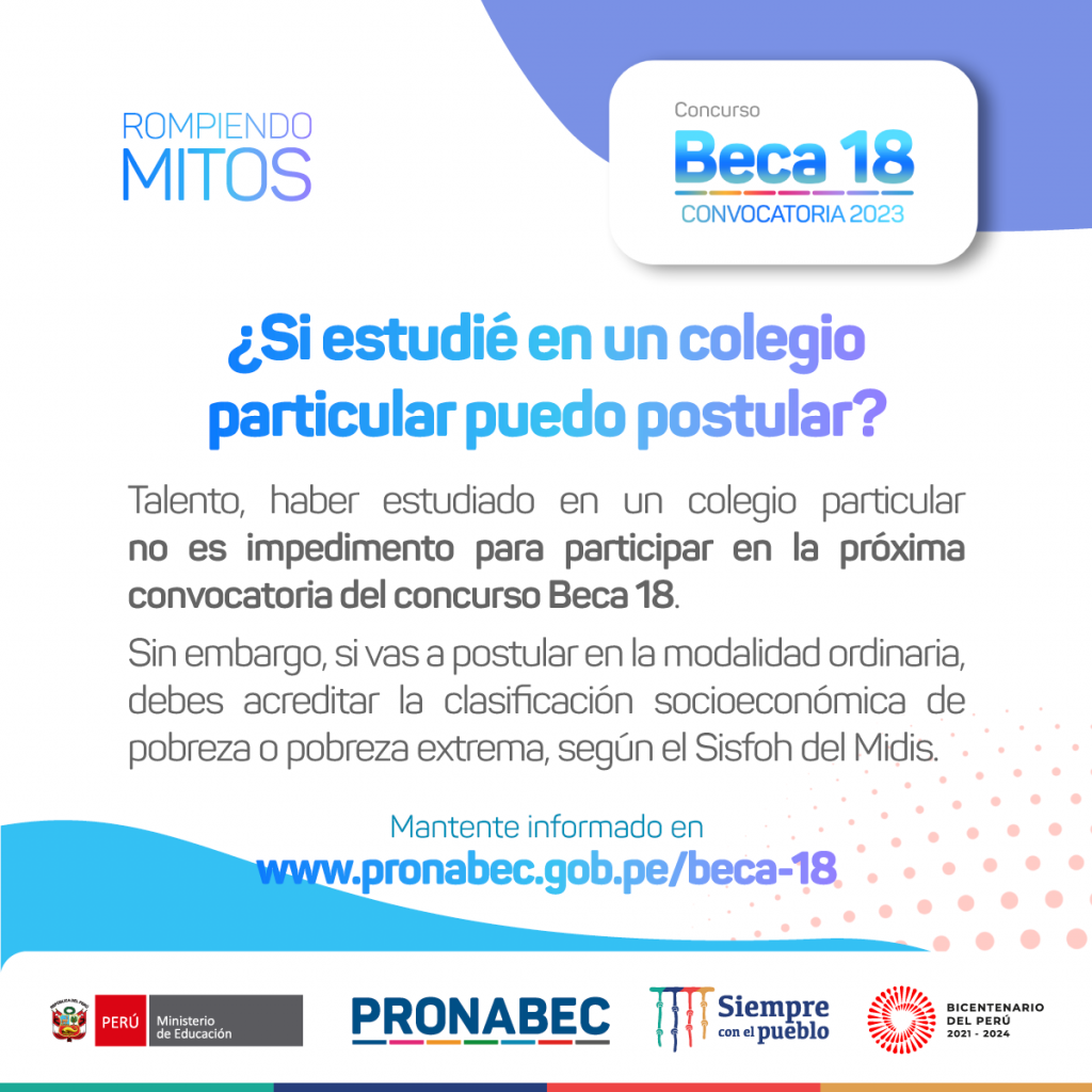 Beca18-2023 - Colegio particular