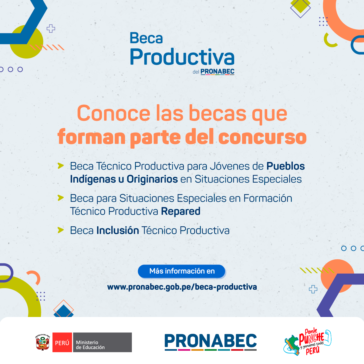 Beca Productiva Materiales de difusión – PRONABEC | PROGRAMA NACIONAL ...