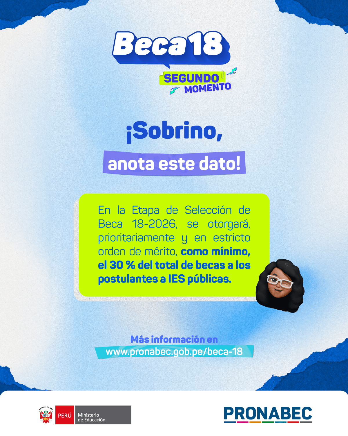 Beca 18-2026 - 30 %