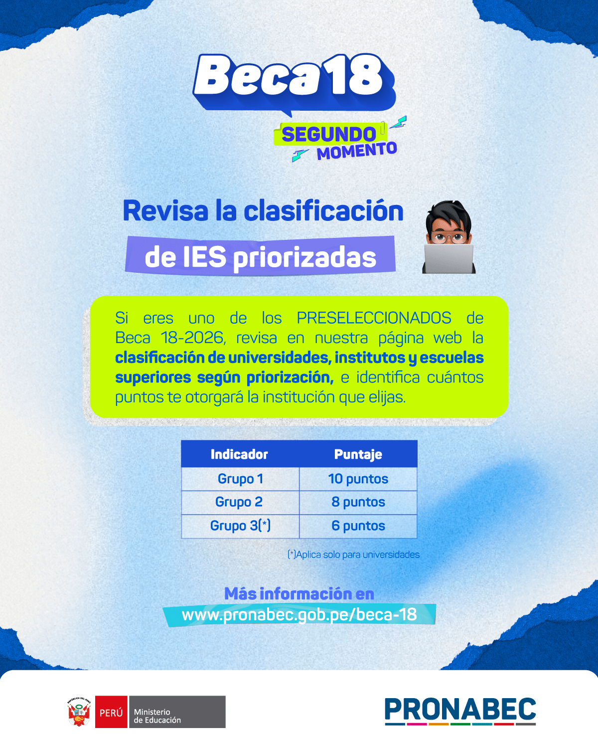 Beca 18-2026 - IES priorizadas